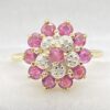 s-l1600 (90) Art deco Floral Pink Morganite Engagement Ring White Diamond 14k Solid Rose Gold Vintage Ring