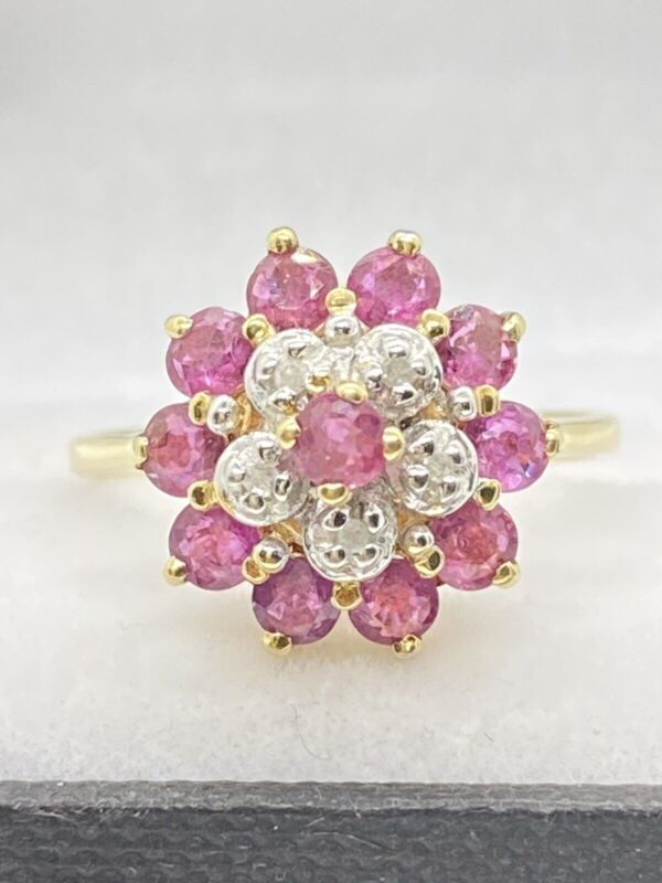 s-l1600 (90) Art deco Floral Pink Morganite Engagement Ring White Diamond 14k Solid Rose Gold Vintage Ring