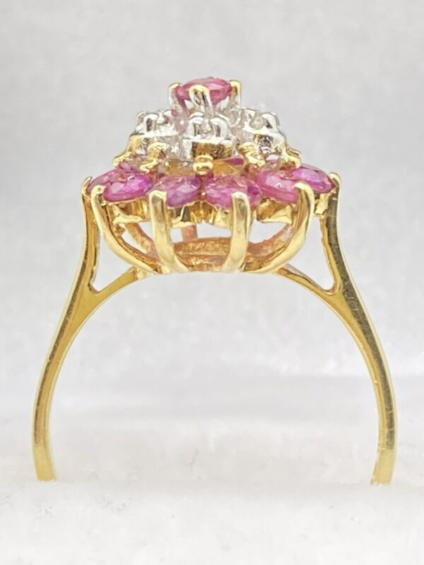 s-l1600 (92) Art deco Floral Pink Morganite Engagement Ring White Diamond 14k Solid Rose Gold Vintage Ring