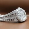 Audemars Piguet Baguette & Round Moissanite Diamond Full Iced Out Watch, Stainless Steel Self Winding Diamond Watch For Him, VVS Moissanite Diamond Watch
