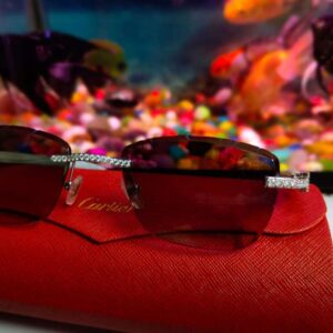 Carter Goggles Mossonight Diamond Full Iced Out Men & Wemen For Birthday Gift