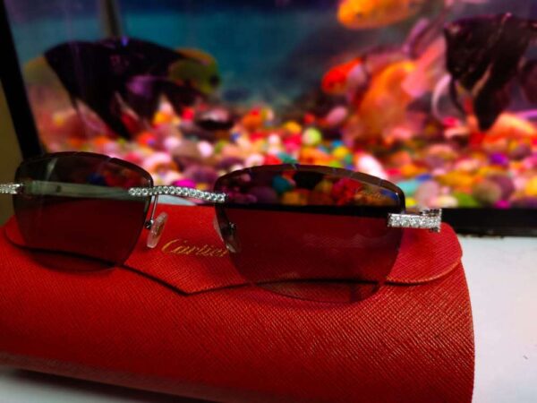 Carter Goggles Mossonight Diamond Full Iced Out Men & Wemen For Birthday Gift