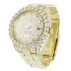 1_1496913b-dcaf-452f-980d-cf1901d49301_600x600 Rolex Sky Dweller Round Moissanite Diamond Men Watch, Yellow 42mm Dial Yellow Gold Plated Stainless Steel Men Watch For Gift, Fully Iced Out Birthday Gift Watch For Him