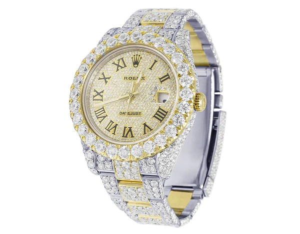 1_21b062e8-632f-416f-b8f1-bf9d388c1c08_600x600 Rolex Datejust Round VVS Diamond Men Watch, Black 40mm Dial Yellow & White Gold 2 Tone Plated Stainless Steel Men Watch For Gift, Fully Iced Out Birthday Gift Watch For Him