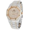 Audemars Piguet Full Iced Out VVS Diamond Men Watch, Stainless Steel 2 Tone Gold Plated 42mm Men Watch