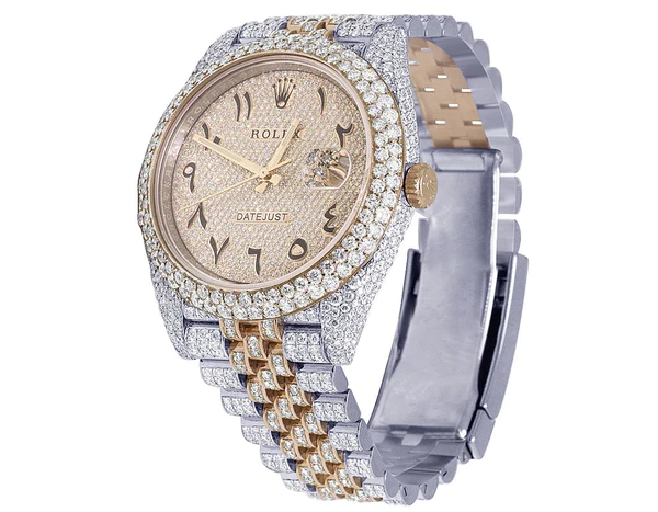 1_3ab2b7a2-ca19-4eaf-8792-1193c6e451eb_600x600 Rolex Jubilee Datejust Round VVS Diamond Men Watch, Rose 40mm Dial Rose & White Gold 2 Tone Plated Stainless Steel Men Watch For Gift, Fully Iced Out Arabic Birthday Gift Watch For Him