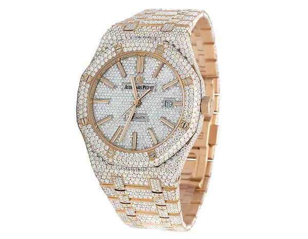 1_62bb304b-feee-49fd-98e2-fd6c39cb2d0d_600x600 Audemars Piguet Full Iced Out VVS Diamond Men Watch, Stainless Steel Rose Gold 42mm Men Watch