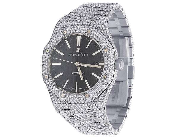 1_70ab2015-f6ce-42fd-8887-7960010d05c8_600x600 Audemars Piguet Full Iced Out VVS Diamond Men Watch, Stainless Steel White Gold Black Face 42mm Men Watch