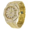 Audemars Piguet Full Iced Out VVS Diamond Men Watch, Stainless Steel Yellow Gold Plated 42mm Men Watch