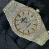 Audemars Piguet Full Iced Out VVS Diamond Men Watch, Stainless Steel Rose Gold 42mm Men Watch