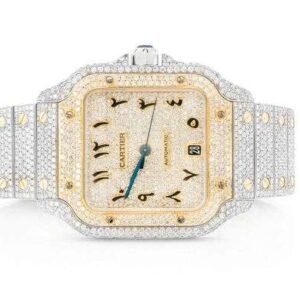1_b747a40e-ef9c-4f4b-9163-5dae3d0e2ad1_600x600 Cartier Santos VVS Diamond Men Watch, Stainless Steel White & Yellow Gold Plated Arabic Men Watch For Birthday Gift