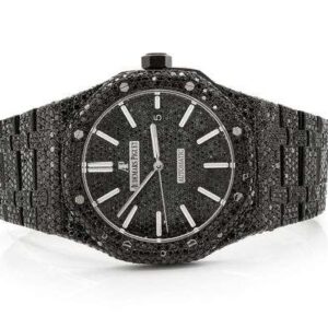 1_bb73b791-94ab-4111-954e-0dde827c42c5_600x600 Audemars Piguet Full Iced Out Black VVS Diamond Men Watch, Stainless Steel Black Gold Plated 42mm Men Watch