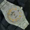 Audemars Piguet Full Iced Out VVS Diamond Men Watch, Stainless Steel White Gold 42mm Men Watch