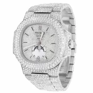 1_e76083db-0968-47b9-967a-7a90bf41bbef_600x600 Patek Philippe Sun & Moon Round VVS Moissanite Diamond Men Automatic Watch, White Gold Plated Men Watch For Birthday Gift