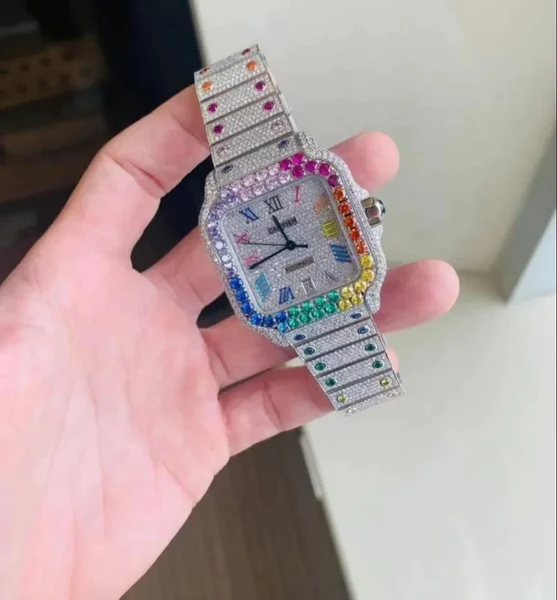 1_f2acebbc-4aa5-4e9e-ac84-0d39b3537c5d_600x600 Cartier Santos VVS Diamond Men Watch, Stainless Steel White Gold Plated Men Watch For Birthday Gift