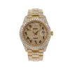 1_fc850270-145e-4bc4-a206-30c80f2c3e7c_600x600 Rolex Daydate Round & Baguette VVS Diamond Iced Out Men Watch, 41mm Dial Rose Gold Plated Stainless Steel Men Watch For Gift, Fully Iced Out Birthday Gift Watch For Him