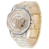 Audemars Piguet Full Iced Out VVS Baguette Diamond Men Watch, Stainless Steel All Chronology Working Rose Gold Plated 42mm Men Watch