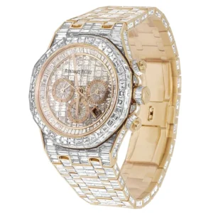 1_ff78d772-7b07-4ccf-a4f4-d2b90d888694_600x600 Audemars Piguet Full Iced Out VVS Baguette Diamond Men Watch, Stainless Steel All Chronology Working Rose Gold Plated 42mm Men Watch