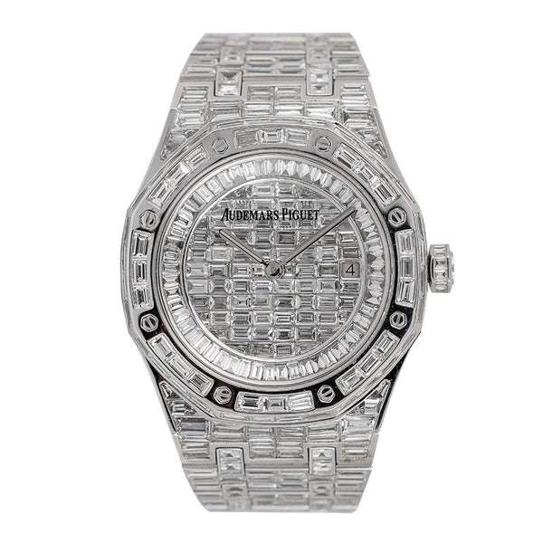 2_036044a8-b9ed-4dc8-a79f-7f10360d0294_600x600 Audemars Piguet Full Iced Out VVS Baguette Diamond Men Watch, Stainless Steel White Gold Plated 42mm Men Watch