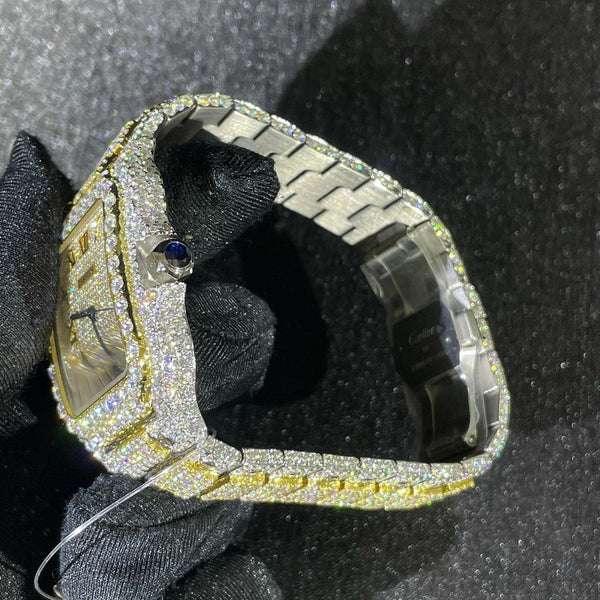 2_097e6def-fcd4-46a4-9738-480a7c136afd_600x600 Cartier Santos VVS Diamond Iced Out Men Watch, Stainless Steel 2 Tone Gold Plated Men Watch For Birthday Gift