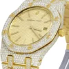 Audemars Piguet Full Iced Out VVS Diamond Men Watch, Stainless Steel Yellow Gold Plated 42mm Men Watch
