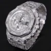 2_4fe2fa79-e9f0-4350-ae19-11796b000634_600x600 Audemars Piguet Full Iced Out VVS Baguette Diamond Men Watch, Stainless Steel All Chronology Working White Gold Plated 42mm Men Watch