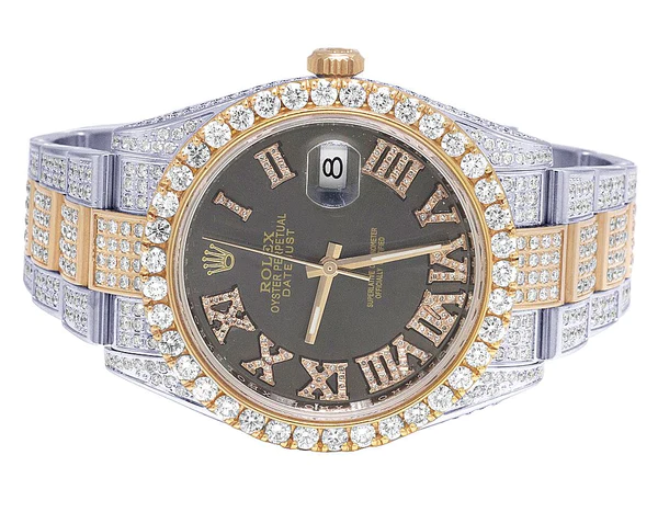 2_7d51c4fc-4f0f-4f3d-8c24-dc08fa3a1423_600x600 Rolex Datejust Round VVS Diamond Men Watch, Champagne 40mm Dial Rose & White Gold 2 Tone Plated Stainless Steel Men Watch For Gift, Fully Iced Out Birthday Gift Watch For Him