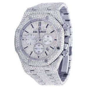 Audemars Piguet Full Iced Out VVS Diamond Men Watch, Stainless Steel All Chronograph Working 42mm Men Watch