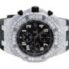 Audemars Piguet Full Iced Out VVS Diamond Men Watch, Silicon Army Band All Chronology Working 42mm Men Watch