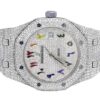 ,,,Audemars Piguet Full Iced Out VVS Diamond Men Watch, Stainless Steel White Gold Plated Arabic Font 42mm Men Watch