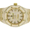 Audemars Piguet Full Iced Out VVS Diamond Men Watch, Stainless Steel Yellow Gold Plated 42mm Men Watch