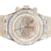 Audemars Piguet Full Iced Out VVS Baguette Diamond Men Watch, Stainless Steel All Chronology Working Rose Gold Plated 42mm Men Watch