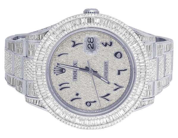 2_c9190a0c-3af3-4ae7-9e30-4a60708ca6b2_600x600 Rolex Datejust Baguette & Round VVS Diamond Men Watch, White 40mm Dial White Gold Plated Stainless Steel Men Watch For Gift, Fully Iced Out Arabic Birthday Gift Watch For Him