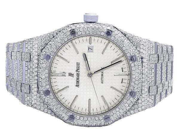 2_d3e94de5-3155-4b6b-9339-0fb2c9d89b5f_600x600 Audemars Piguet Full Iced Out VVS Diamond Men Watch, Stainless Steel White Gold Arabic Font 42mm Men Watch