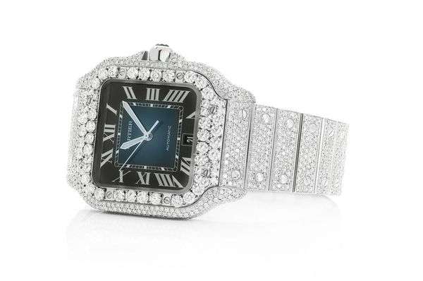 2_d4f3cfa5-f9b3-47d1-973b-181b90b163b8_600x600 Cartier Santos VVS Diamond Men Watch, Stainless Steel White Gold Plated Men Watch For Birthday Gift