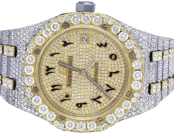 2_e35d3685-122d-4fde-927c-b3f3ad06b443_600x600 Audemars Piguet Full Iced Out VVS Diamond Men Watch, Stainless Steel 2 Tone Gold Plated Arabic Font 42mm Men Watch
