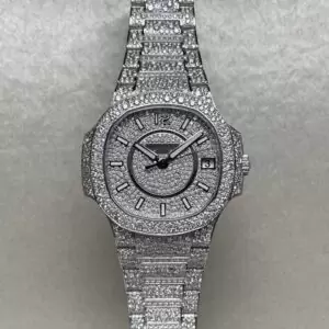 2_f1457964-8f35-4eee-a188-9c63d78da36f_600x600 Patek Philippe Geneve Round VVS Moissanite Diamond Men Automatic Watch, White Gold Plated Men Watch For Birthday Gift