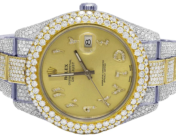 3_11324f81-5246-41f8-b487-573cb08d1bc5_600x600 Rolex Datejust Round VVS Diamond Men Watch, 40mm Dial Yellow & White Gold 2 Tone Plated Stainless Steel Men Watch For Gift, Fully Iced Out Arabic Birthday Gift Watch For Him