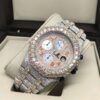 Audemars Piguet Full Iced Out VVS Diamond Men Watch, Stainless Steel All Chronograph Working 2 Tone Gold Plated 42mm Men Watch