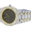 Audemars Piguet Full Iced Out VVS Diamond Men Watch, Stainless Steel 2 Tone Gold Plated 42mm Men Watch