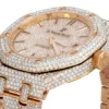 Audemars Piguet Full Iced Out VVS Diamond Men Watch, Stainless Steel Rose Gold 42mm Men Watch