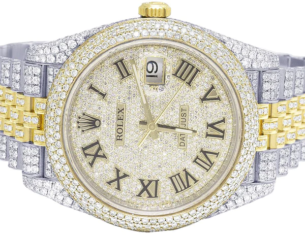 3_4ed258d7-cf04-4c74-8748-67bed2672508_600x600 Rolex Jubilee Datejust Round VVS Diamond Men Watch, Gold 40mm Dial Yellow & White Gold 2 Tone Plated Stainless Steel Men Watch For Gift, Fully Iced Out Birthday Gift Watch For Him