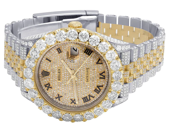 3_8c3dcaf9-7509-42dc-9d3c-030aca1dcc13_600x600 Rolex Jubilee Datejust Round VVS Diamond Men Watch, Black 36mm Dial Yellow & White Gold 2 Tone Plated Stainless Steel Men Watch For Gift, Fully Iced Out Birthday Gift Watch For Him