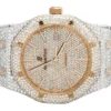Audemars Piguet Full Iced Out VVS Diamond Men Watch, Stainless Steel 2 Tone Gold Plated 42mm Men Watch