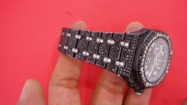 3_ca31b5b4-e8eb-48ef-9398-944ace1e8768_600x600 Audemars Piguet Full Iced Out Black VVS Diamond Men Watch, Stainless Steel White Gold Plated All Chronograph Working 42mm Men Watch