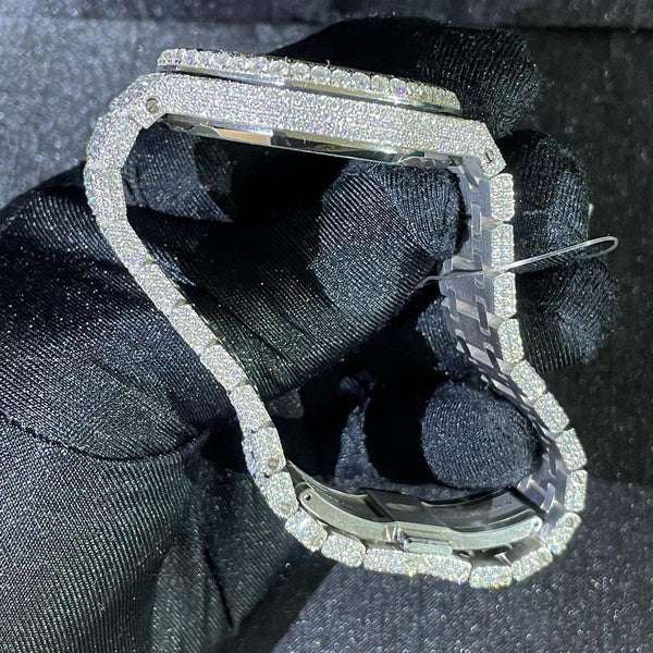 Audemars Piguet Full Iced Out VVS Diamond Men Watch, Stainless Steel White Gold 42mm Men Watch