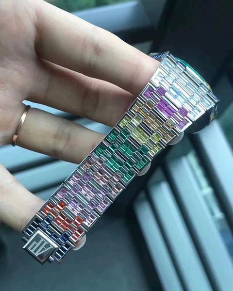 4_09757020-aaf1-4098-b527-c28e74ab97e3_600x600 Audemars Piguet Full Iced Out Rainbow Baguette Diamond Men Watch, Stainless Steel White Gold Plated 42mm Men Watch