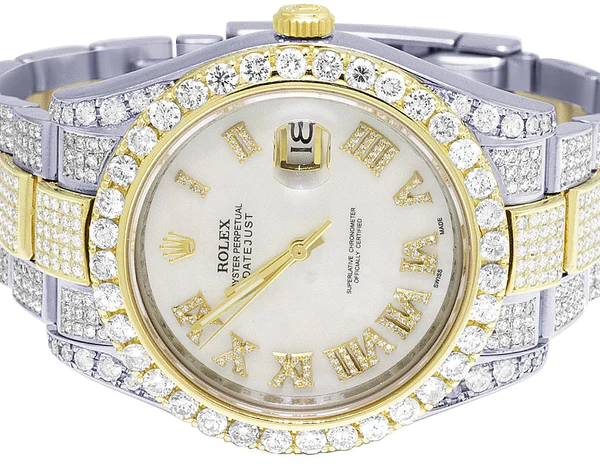 4_1b2eb965-c2e9-48d5-aad9-5a62e3bc94d0_600x600 Rolex Datejust Round VVS Diamond Men Watch, Gold 40mm Dial Yellow & White Gold 2 Tone Plated Stainless Steel Men Watch For Gift, Fully Iced Out Birthday Gift Watch For Him