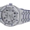 Audemars Piguet Full Iced Out VVS Diamond Men Watch, Stainless Steel White Gold Arabic Font 42mm Men Watch