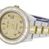 4_44aa1d1b-1e4c-4e76-9624-2e3d810b1af8_600x600 Rolex Datejust Baguette & Round VVS Diamond Men Watch, 40mm Dial Yellow & White Gold 2 Tone Plated Stainless Steel Men Watch For Gift, Fully Iced Out Arabic Birthday Gift Watch For Him